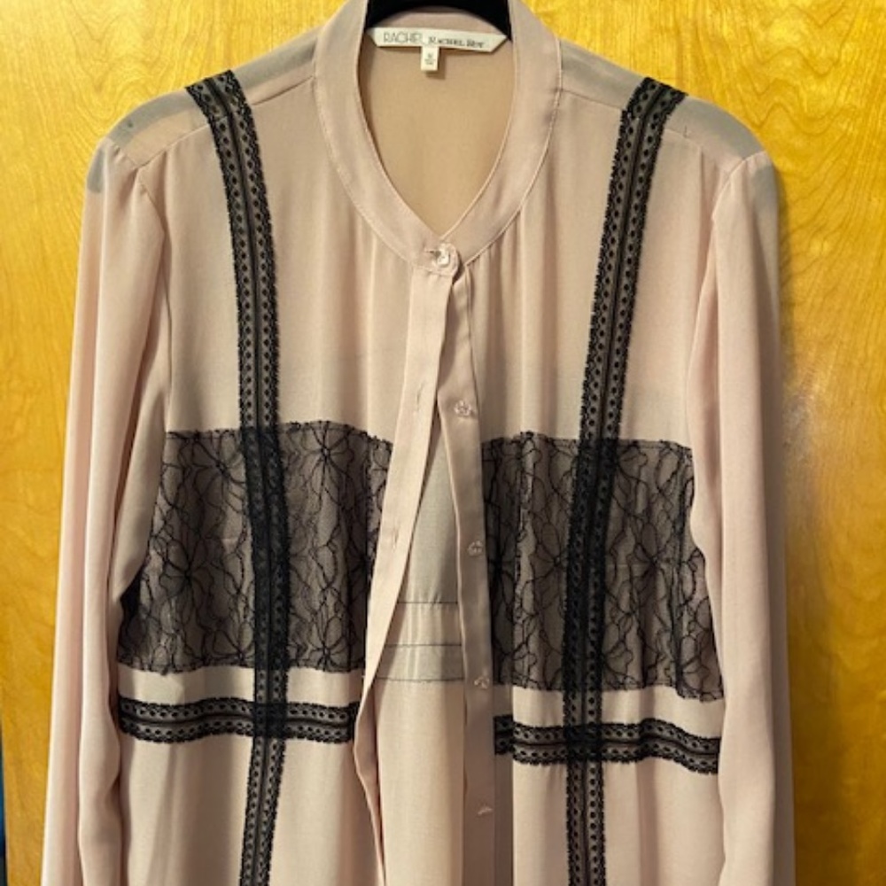 Sheer Pink Rachel Roy Blouse